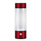 Hydrogen water bottle with electrolysis generator