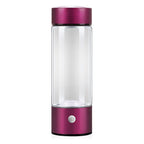 Hydrogen water bottle with electrolysis generator