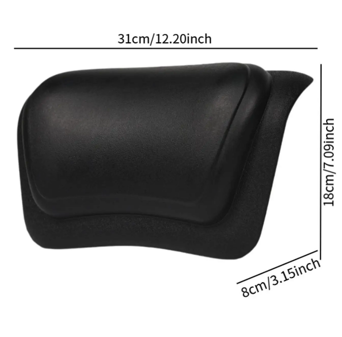 HydroLuxe Non-Slip Bath Cushion with Silicone Foam & PU Cover Boneroshop