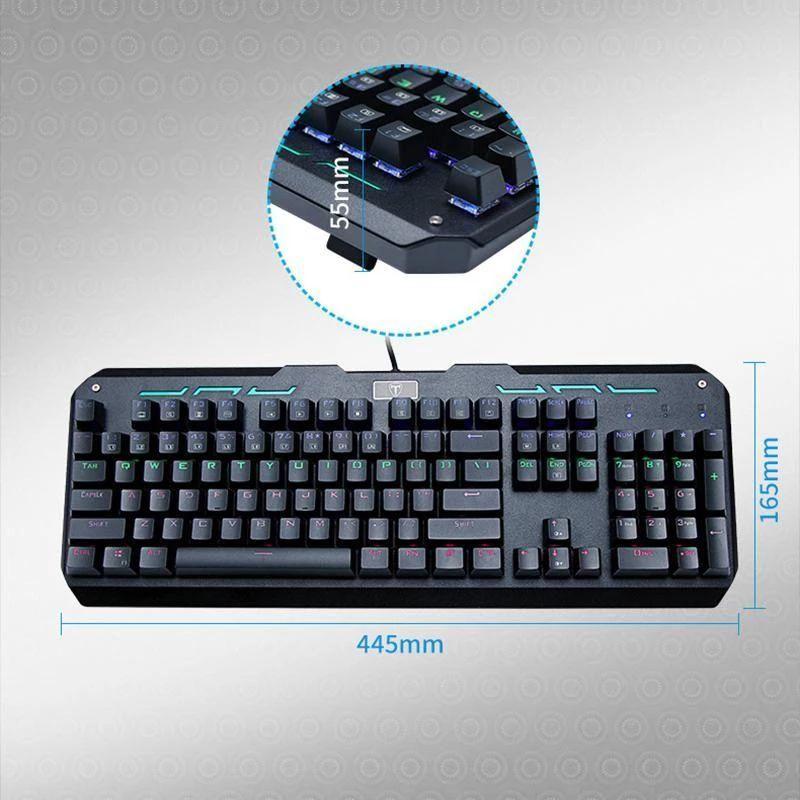 I-850 LED Professional Mechanical Gaming Keyboard