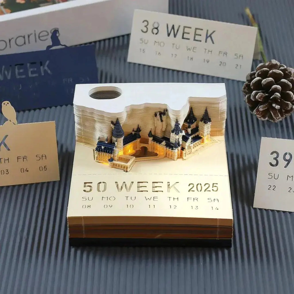 Illuminated 3D Castle Notebook