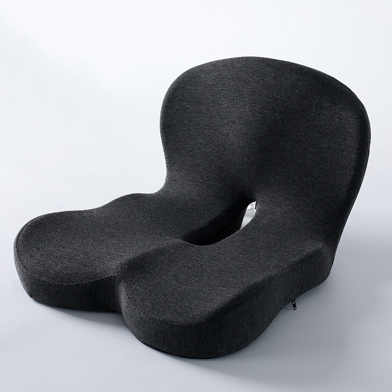 Integrated lumbar support cushion