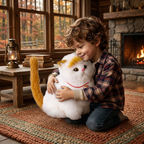 Interactive Realistic Tabby Robot Kitten, Walking and Meowing Robot Cat