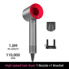 Ionic hair dryer with 200 million negative ions and intelligent temperature control