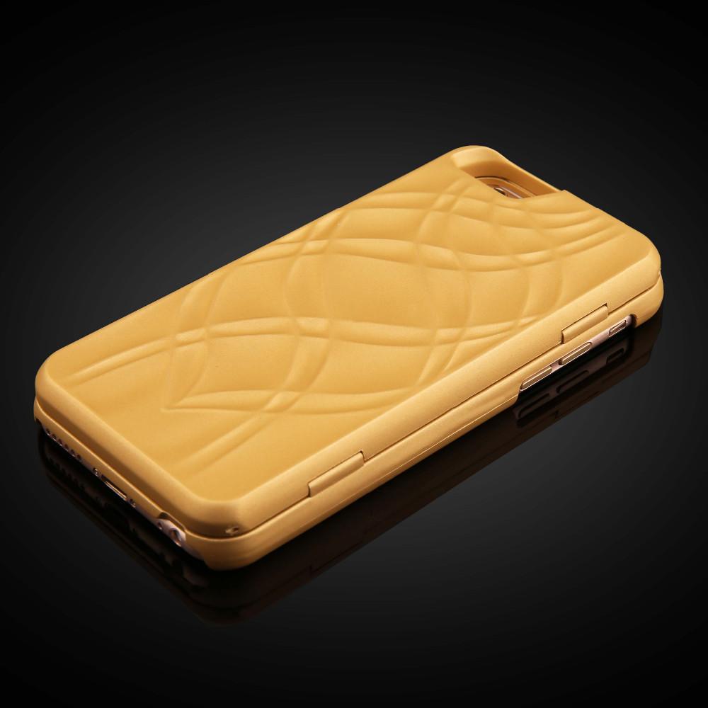iPhone Case with Built-In Makeup Mirror, Card Slots and Kickstand