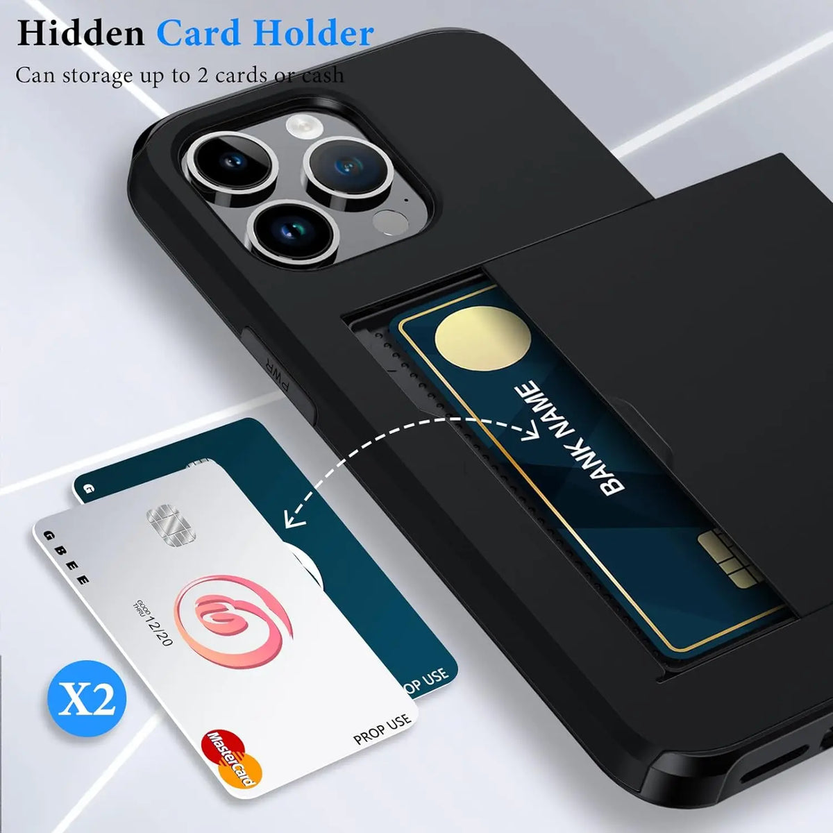 iPhone case with card holder