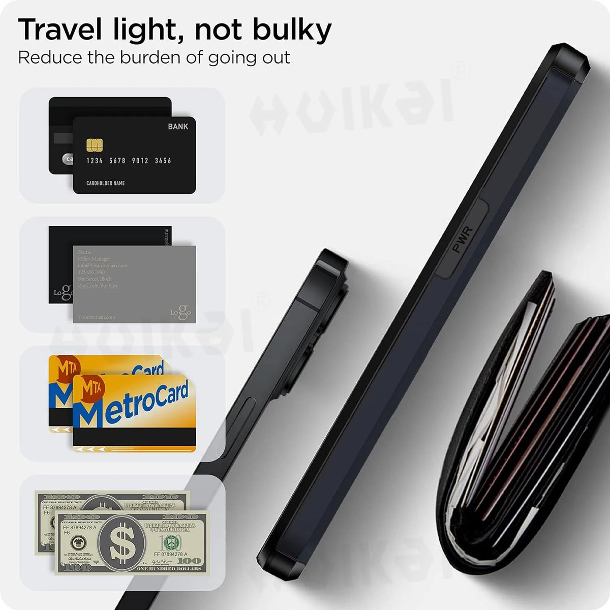 iPhone case with card holder