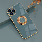 iPhone Case with Metal Stand Ring