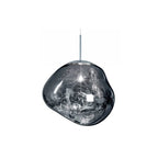 Jessamy | Molten Acrylic Globe Pendant Light with Mirrored Finish for Dining and Kitchen Spaces