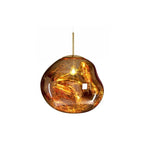 Jessamy | Molten Acrylic Globe Pendant Light with Mirrored Finish for Dining and Kitchen Spaces