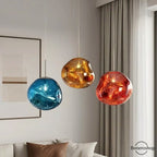 Jessamy | Molten Acrylic Globe Pendant Light with Mirrored Finish for Dining and Kitchen Spaces