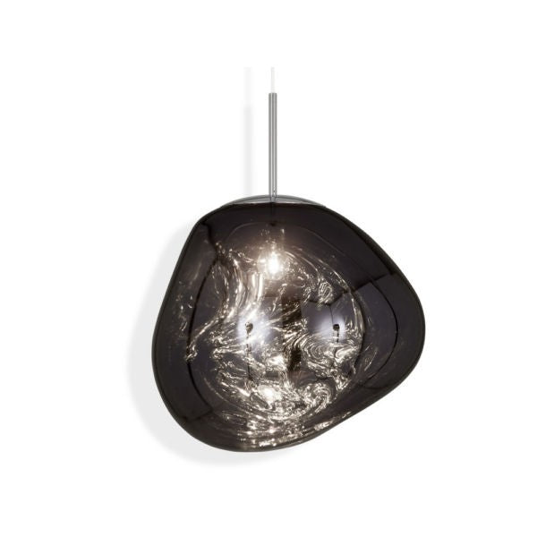 Jessamy | Molten Acrylic Globe Pendant Light with Mirrored Finish for Dining and Kitchen Spaces