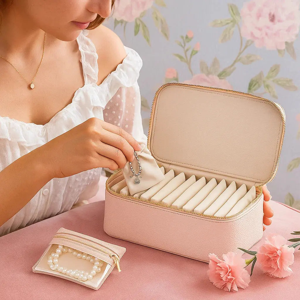 Jewellery Box with Transparent Compartments – Organised and Protected Storage