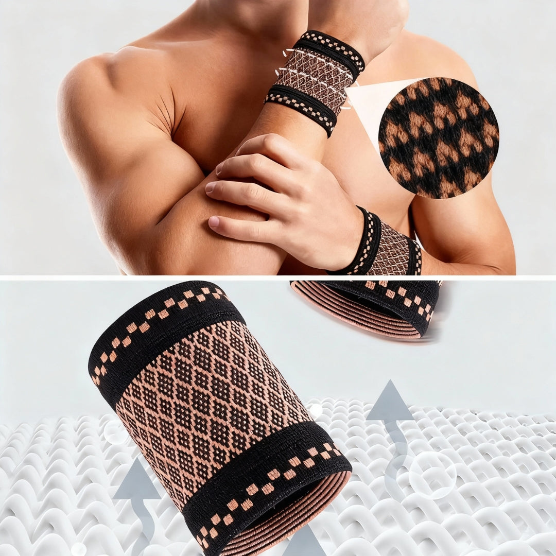 Copper‑Infused Compression for Wrist Pain Relief – Breathable Low‑Profile Sleeve for Everyday & Sports Boneroshop