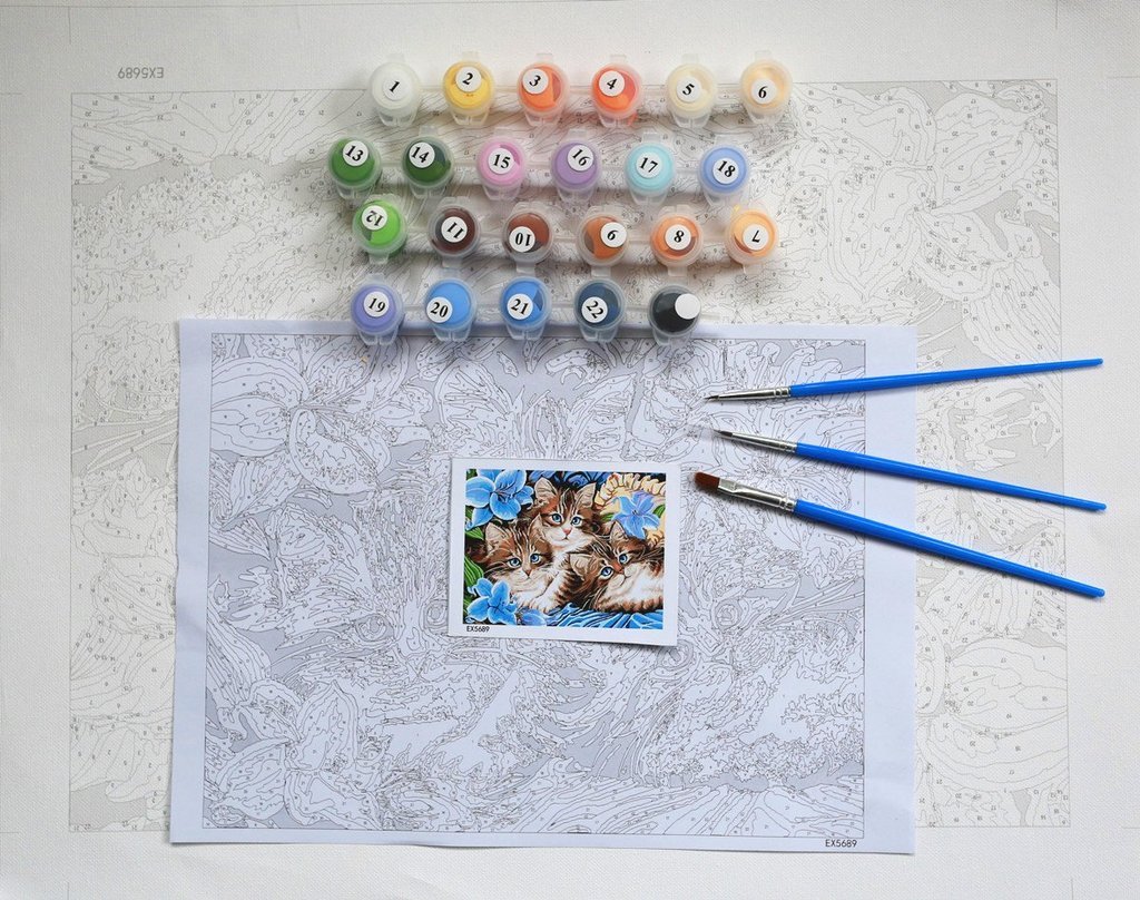 Joyful Snowman Family – Van-Go Paint-by-Number Kit
