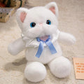 Kawaii Cat Plush Family with Collar