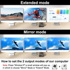 KC-KVM203DH 8K 30Hz USB 3.0 DP+DP+HDMI Triple Monitor KVM Switch