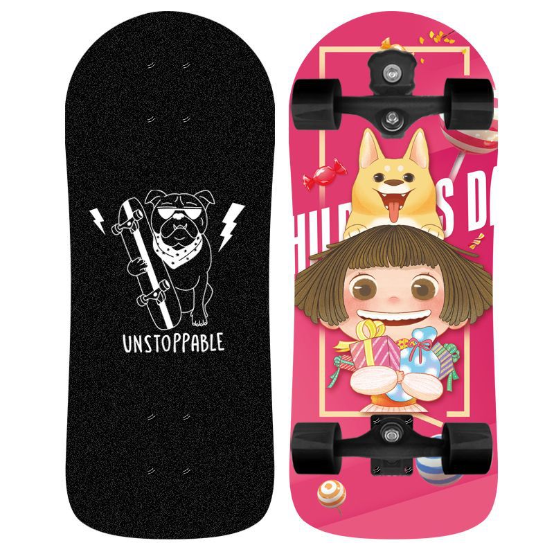 Kids' Cartoon-Themed Skateboard