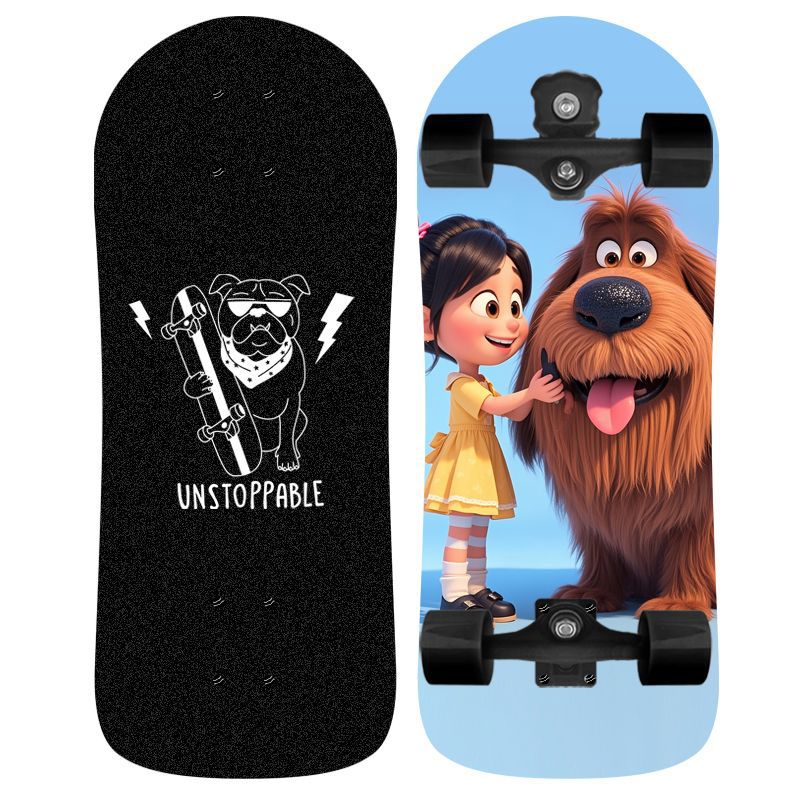 Kids' Cartoon-Themed Skateboard