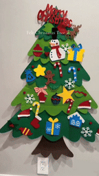 Kids' DIY Felt Christmas Tree Craft Set