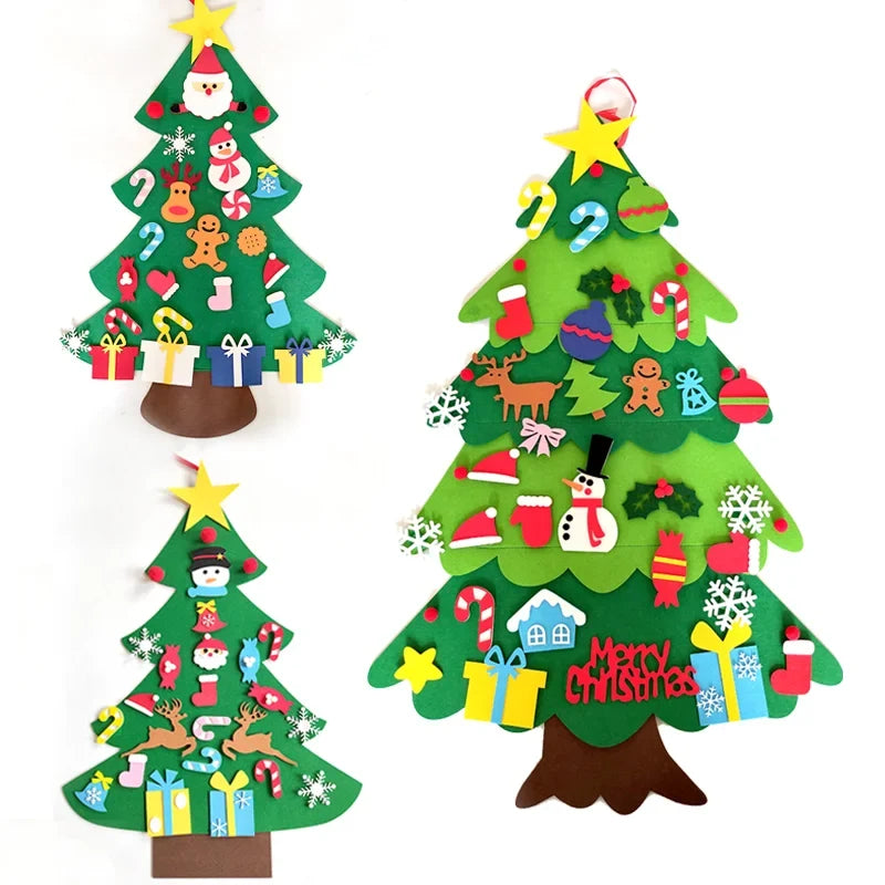 Kids' DIY Felt Christmas Tree Craft Set