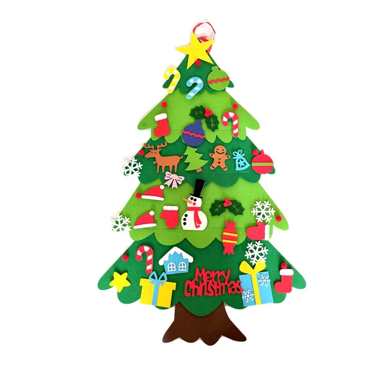 Kids' DIY Felt Christmas Tree Craft Set