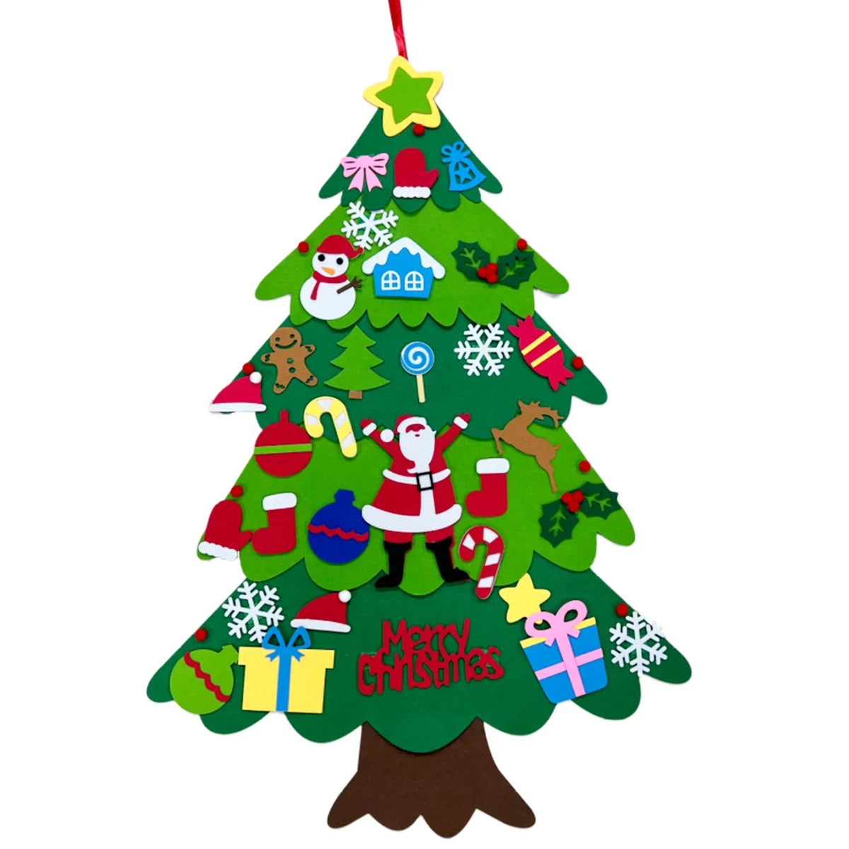Kids' DIY Felt Christmas Tree Craft Set