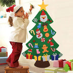 Kids' DIY Felt Christmas Tree with Ornaments