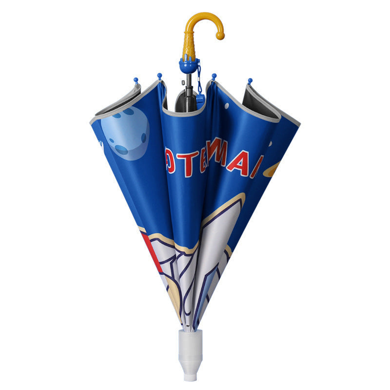 Kids' Folding Umbrella with Dinosaur Design