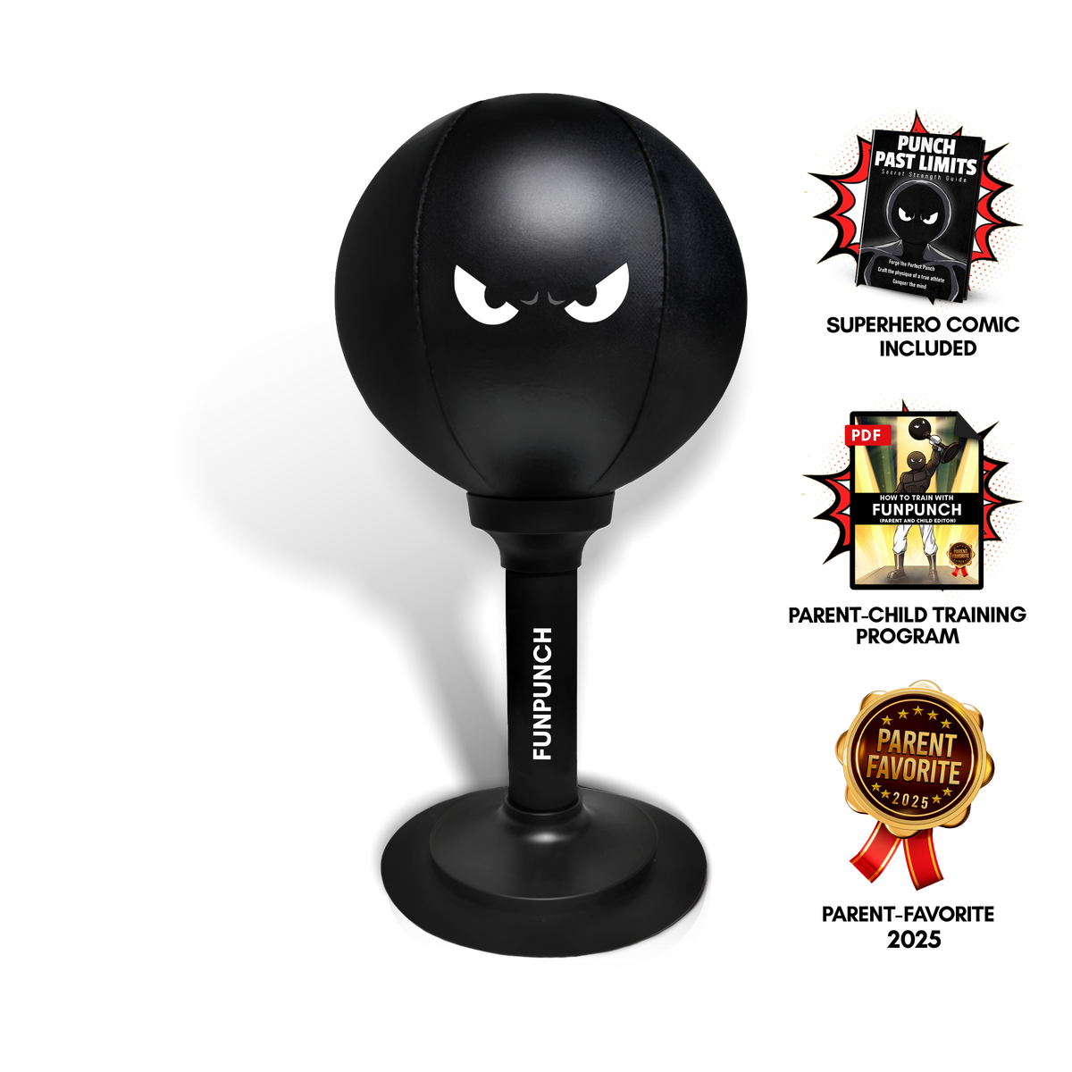 Kids Punching Bag, Suction Base, Soft Surface – Screen-Free Active Play