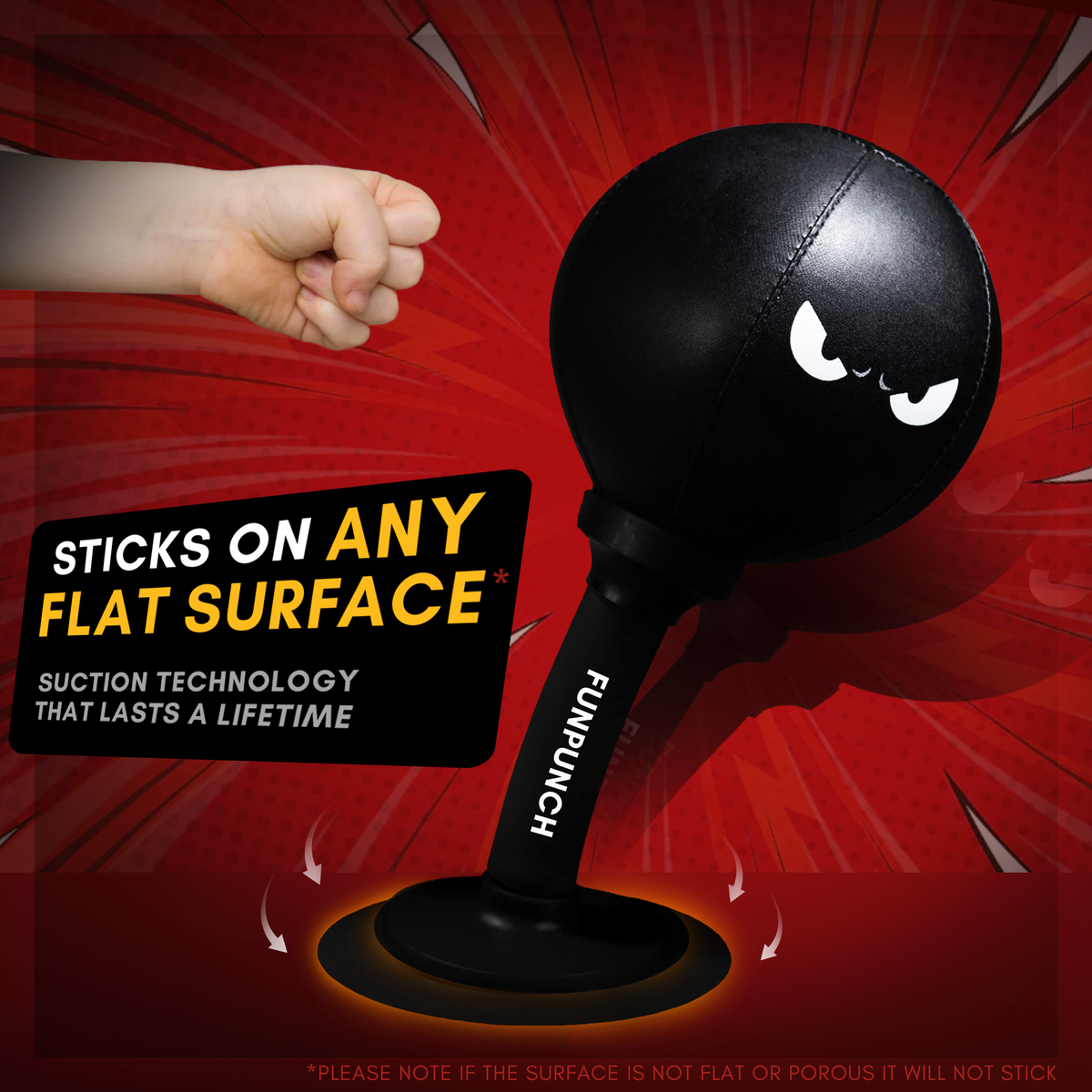 Kids Punching Bag, Suction Base, Soft Surface – Screen-Free Active Play