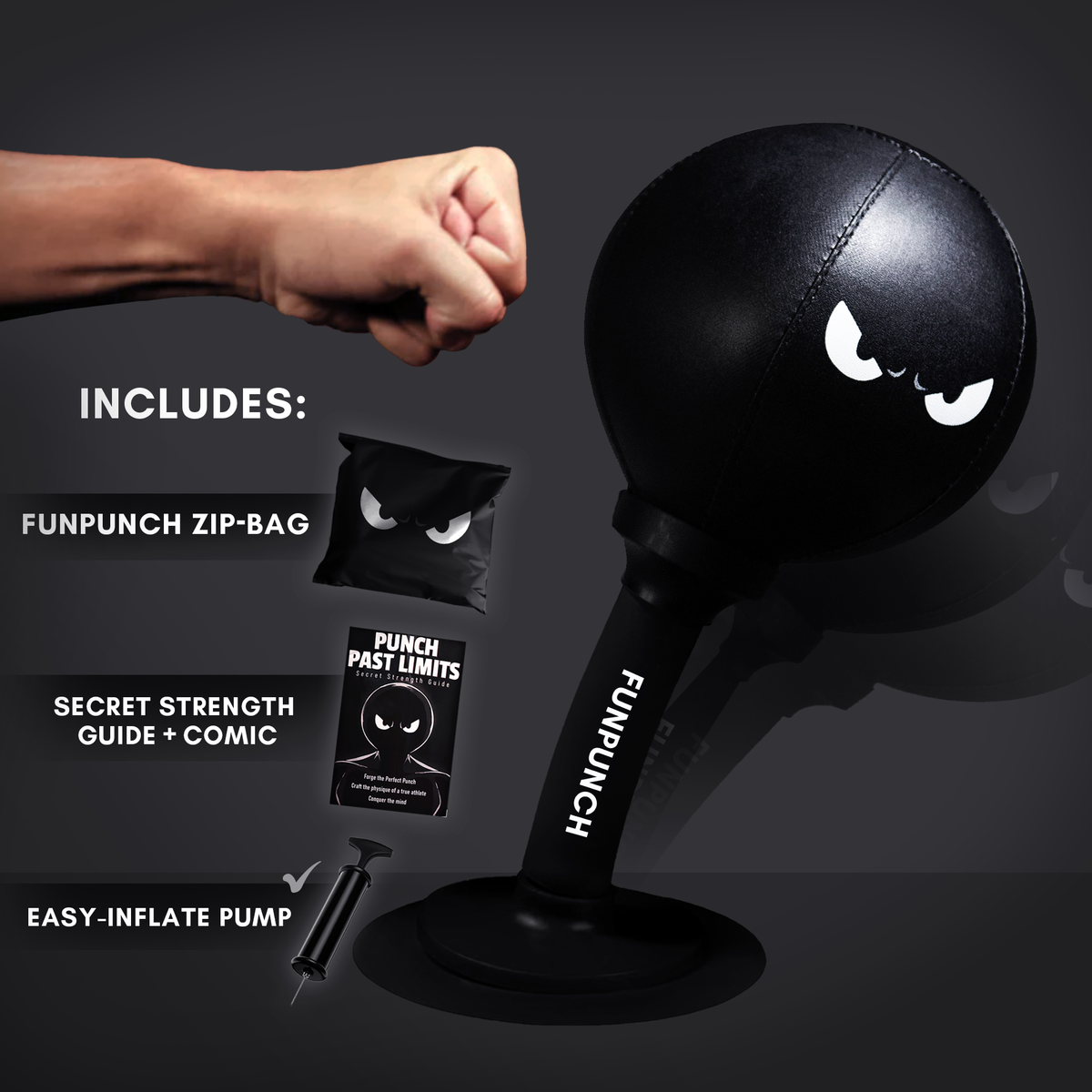 Kids Punching Bag, Suction Base, Soft Surface – Screen-Free Active Play