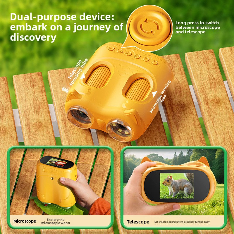 Kids Telescope & Microscope Camera Toy – Science Explorer Set