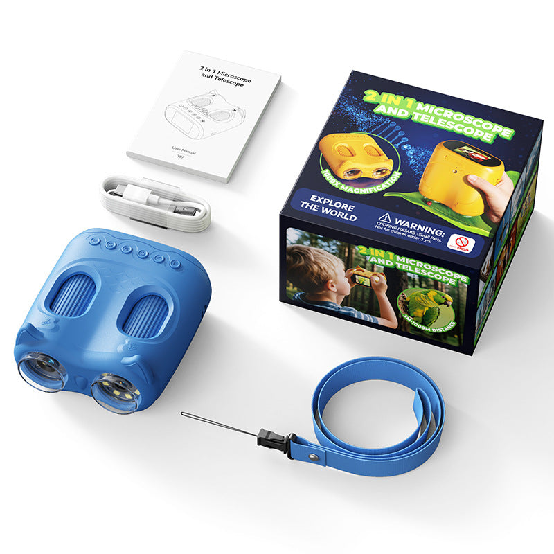 Kids Telescope & Microscope Camera Toy – Science Explorer Set