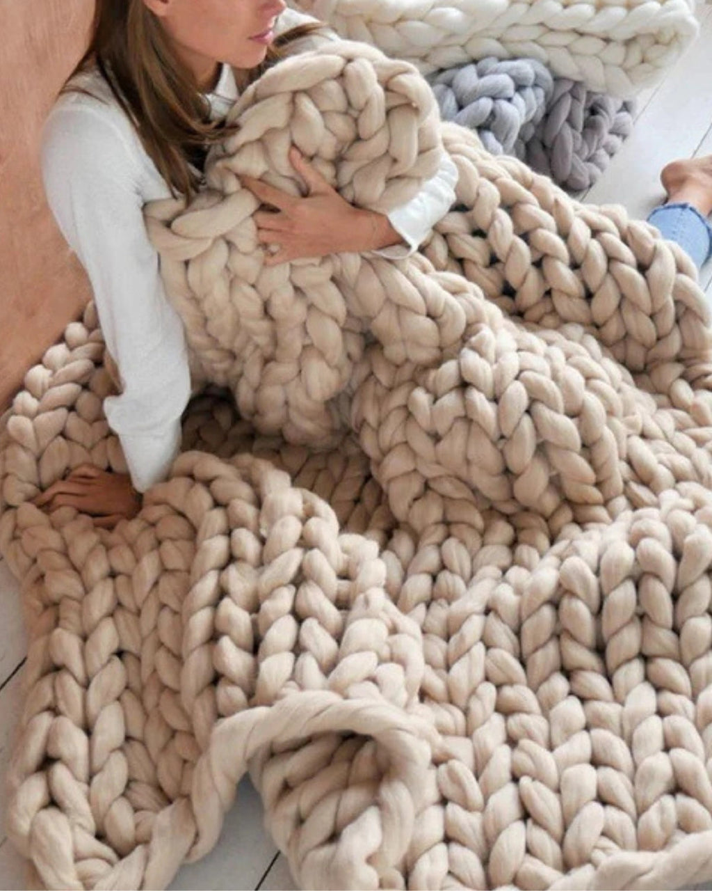 Knitted Asymmetrical Women's Jumper