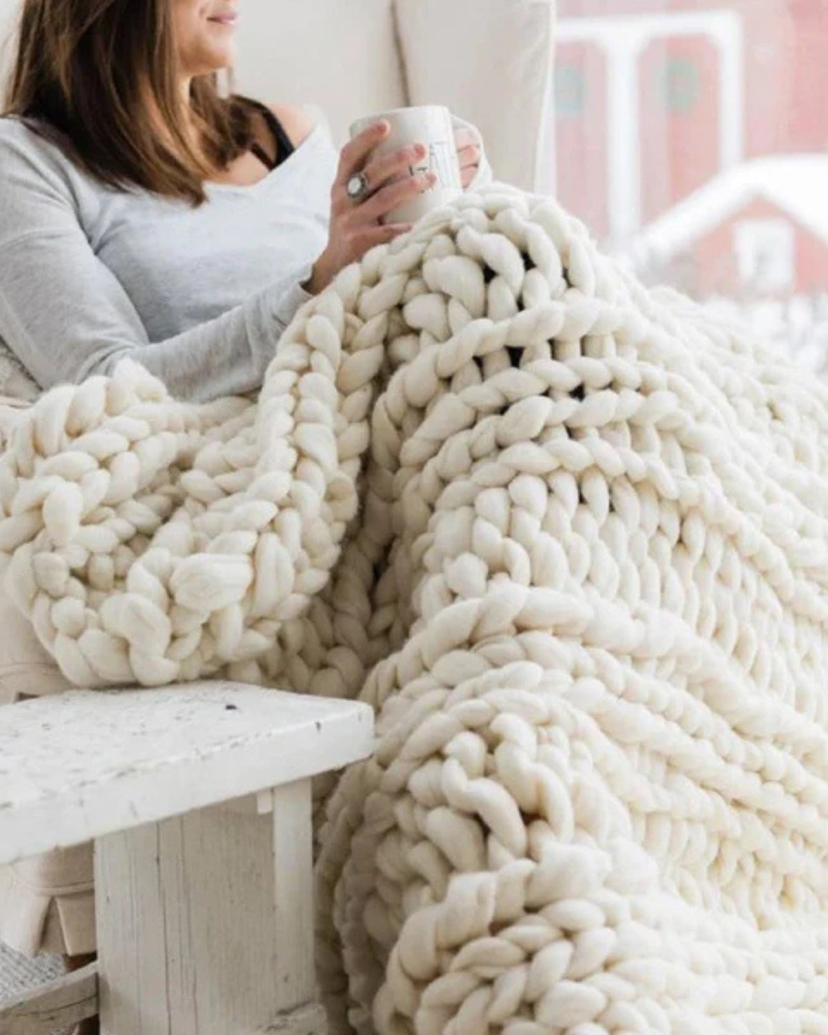 Knitted Asymmetrical Women's Jumper