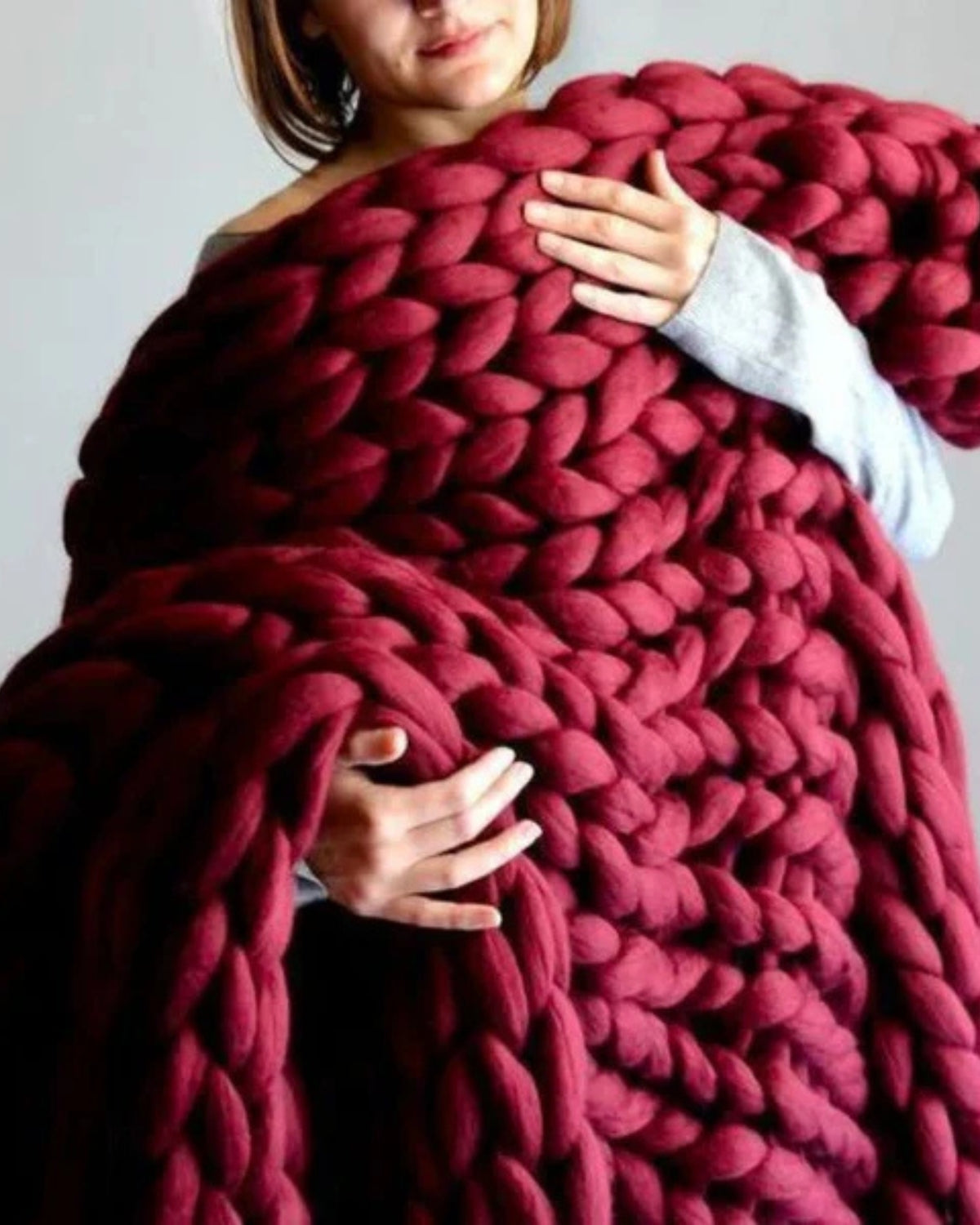 Knitted Asymmetrical Women's Jumper