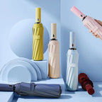 Ladies' Automatic Wind-Resistant Folding Umbrella