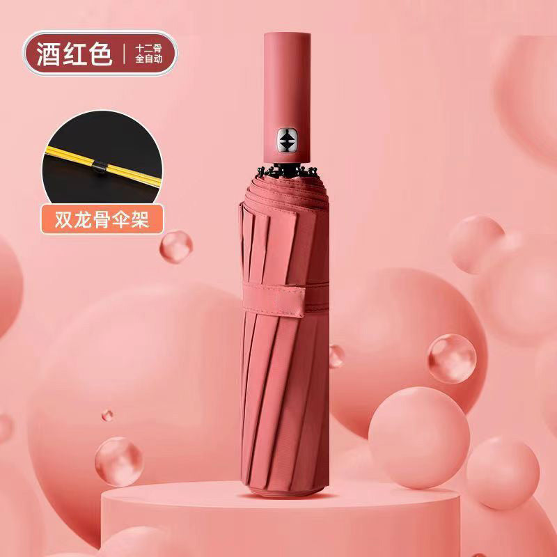 Ladies' Automatic Wind-Resistant Folding Umbrella