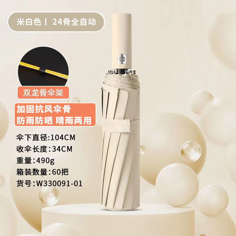 Ladies' Automatic Wind-Resistant Folding Umbrella