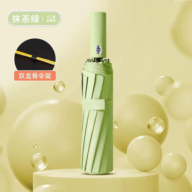 Ladies' Automatic Wind-Resistant Folding Umbrella