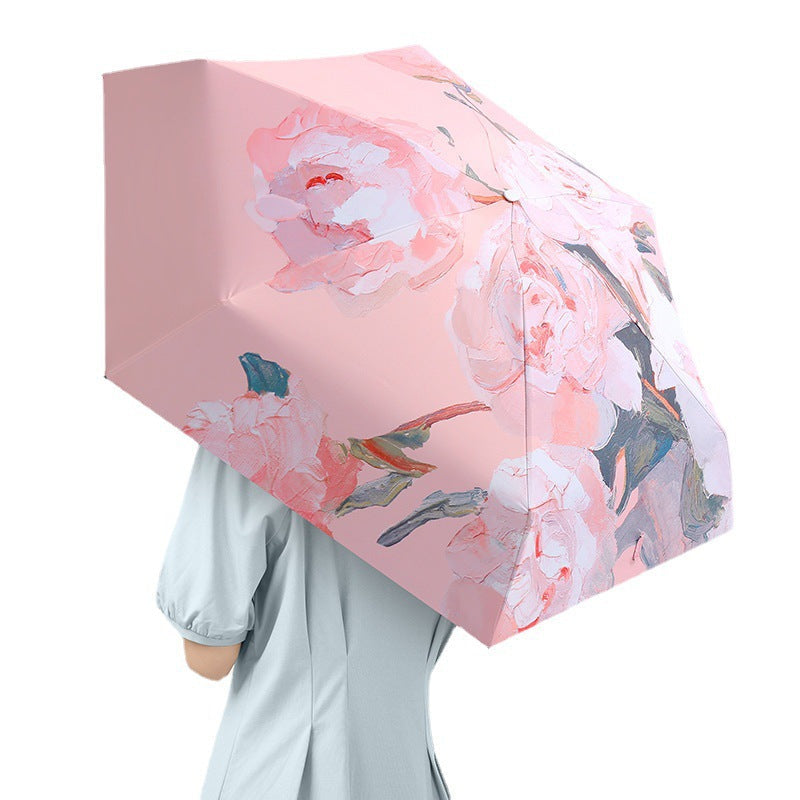 Ladies' Floral Folding Umbrella