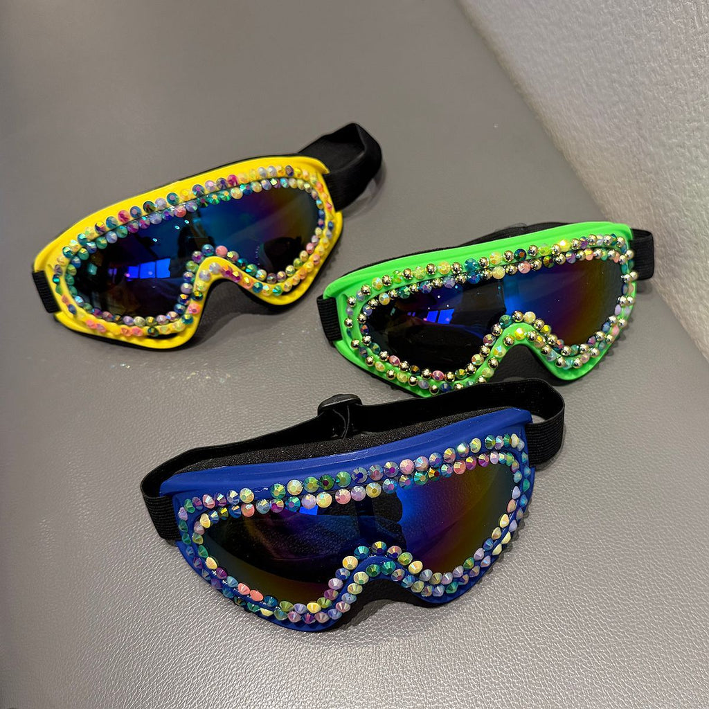 Ladies' Ski Goggles with Sparkling Crystal Frame