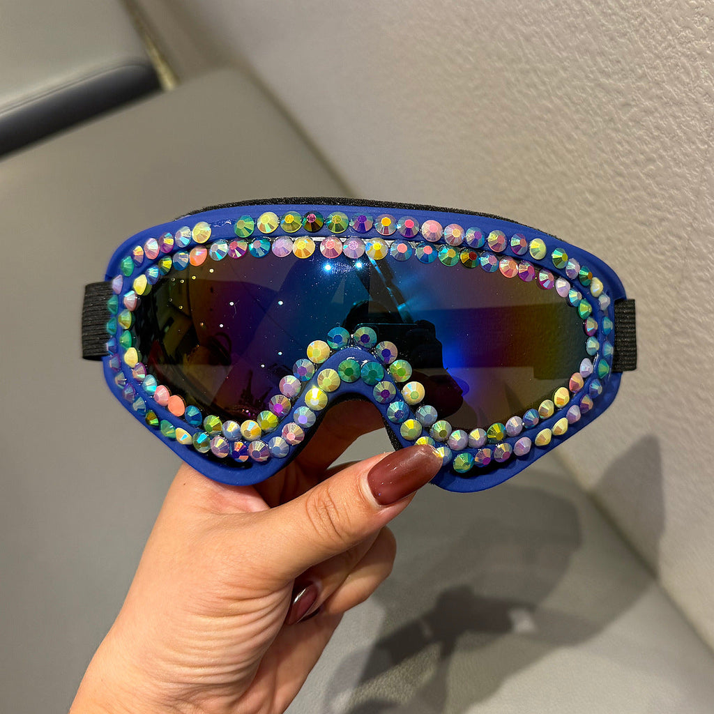Ladies' Ski Goggles with Sparkling Crystal Frame