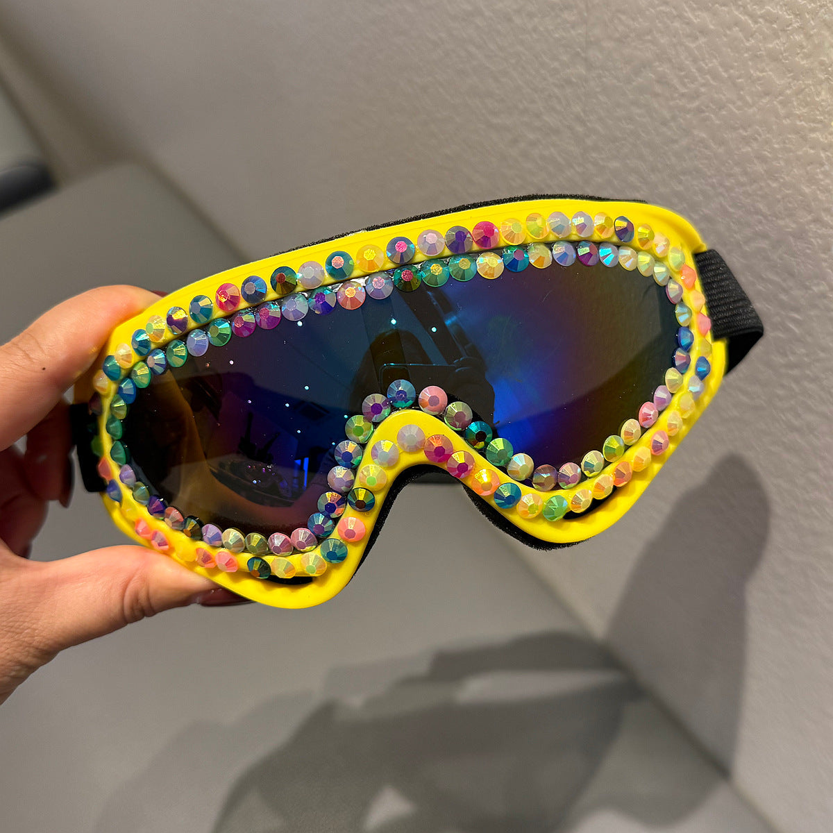 Ladies' Ski Goggles with Sparkling Crystal Frame