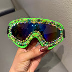 Ladies' Ski Goggles with Sparkling Crystal Frame