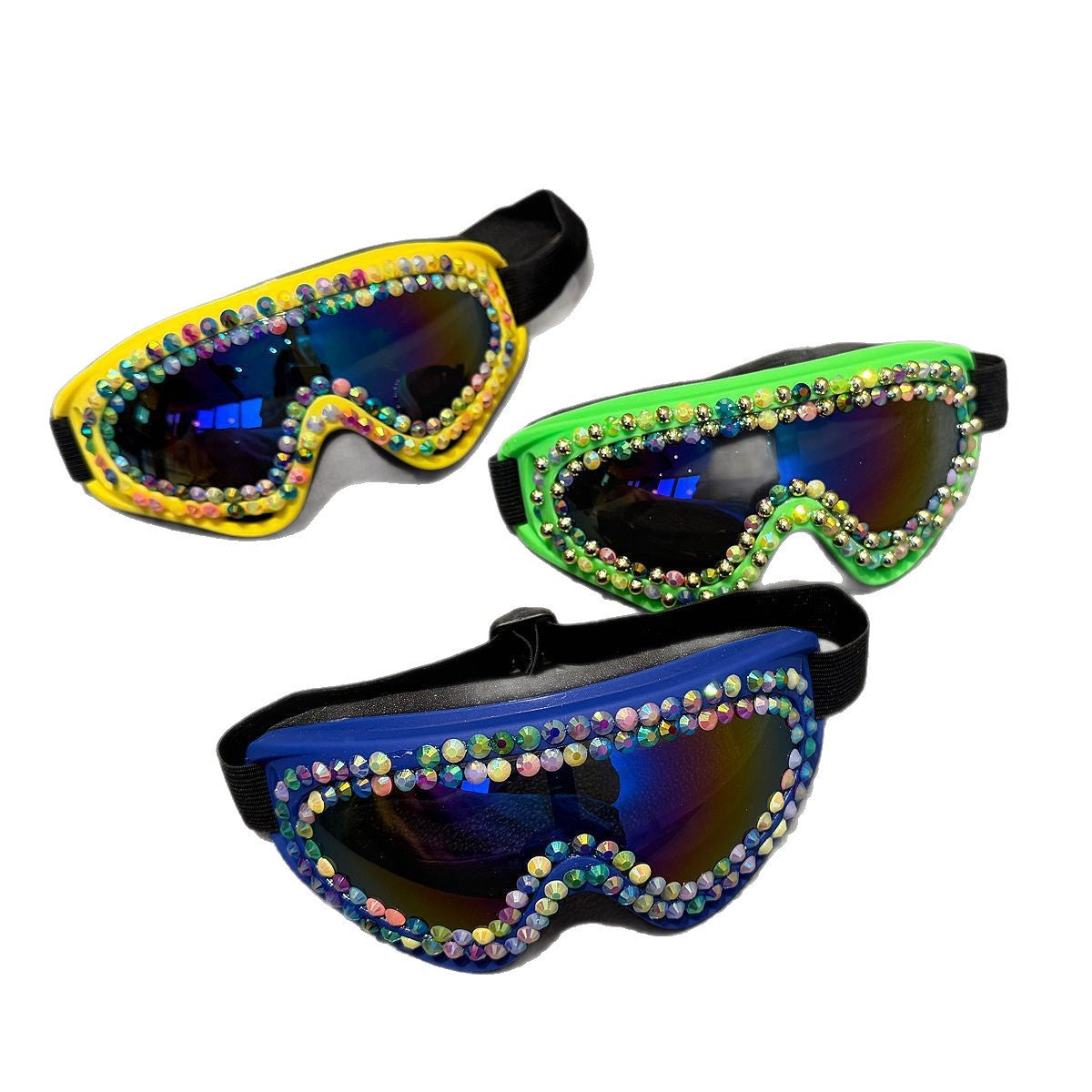 Ladies' Ski Goggles with Sparkling Crystal Frame