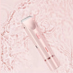 Lady shaver 2 in 1 with rotary head and interchangeable trimmer, USB-C rechargeable, wet and dry use, 2 guide combs, 17.