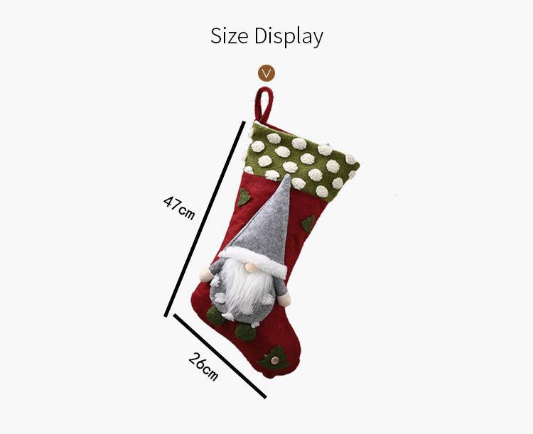Lambswool Three-Dimensional Christmas Stocking