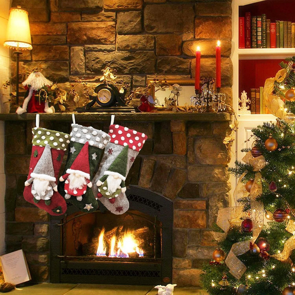 Lambswool Three-Dimensional Christmas Stocking